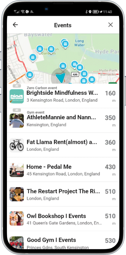 app screen
